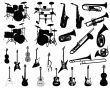 set of musical instruments