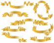 gold ribbons set