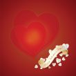 red valentines background