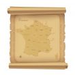 parchment map of France 2
