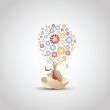 tree of flowers - life concept