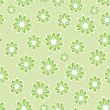 Green floral pattern - seamless