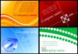 Set of colorful business cards