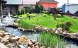 Garden with river