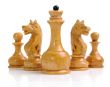 Group of white chessmen