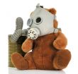 Soft toy bear with gas mask