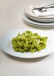 italian fusilli pasta and pesto