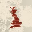 England wall map