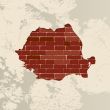 Romania wall map