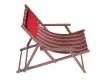 Wooden chaise lounge