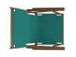 Green chaise lounge