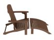 Wooden chaise lounge