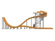 Orange waterslide