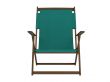 Green chaise lounge