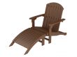 Wooden chaise lounge
