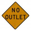 No Outlet Sign