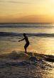 surfer on sunset