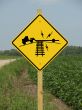 Warning may bottom out or High Center Sign