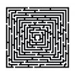 rectangle maze 2  izolated on white