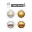 round web icons-print and mail