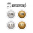 round web icons-computer and network