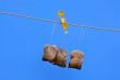 Tea Bags on the Rope in the Sun