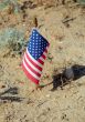 US Flag in the Middle of Nowhere