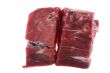 beef on white background