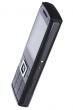 Black mobile phone isolated on white