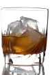 glass of whiskey macro