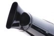 Hair dryer on white macro