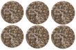 herb tablet on white background