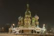 Intercession cathedral St Basils in night