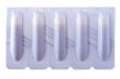 Medical pill on white