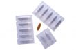 Medical pill on white background