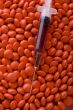 Medical Tablets and syringe macro