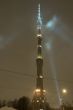 Moscow tv tower in night