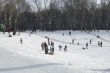 People in winter park