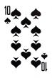 playing card isolated on white