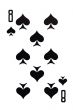 playing card isolated on white background