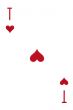 playing card macro on white background