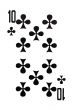 playing card on white background