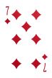 red card on white