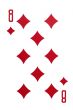 red card on white background