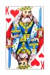 Russian playing card isolated on white