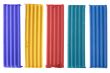 Set of plasticine on white