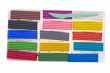 Set of plasticine on white background