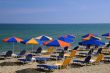Bright Umbrellas on the Beach