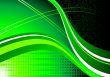 abstract green waves