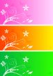 Set of colourful banners